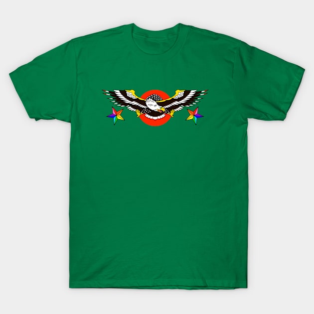 Rainbow Eagle T-Shirt by Art of the Dan